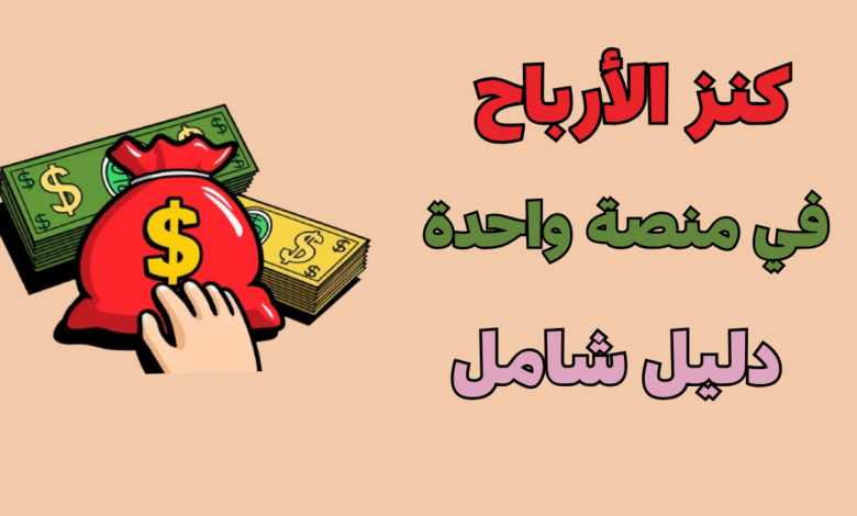 كنز الأرباح: الدليل الشامل لجميع مسارات الربح من الإنترنت في منصة واحدة.